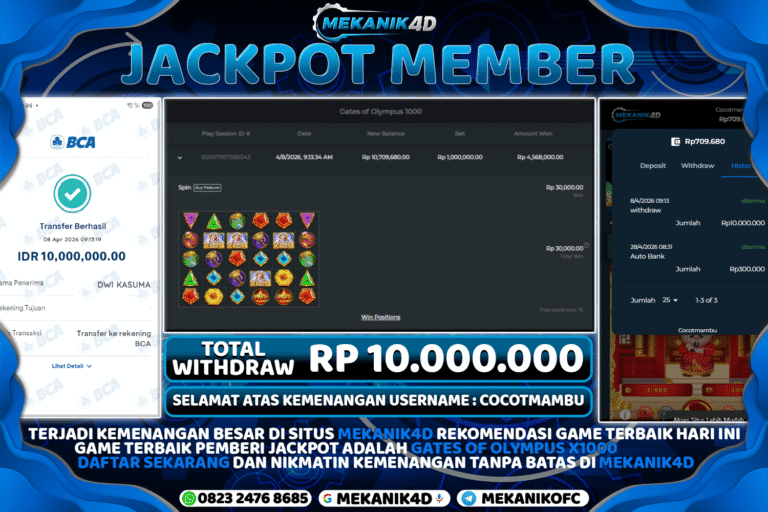 JACKPOT GAME GATES OF OLYMPUS 1000